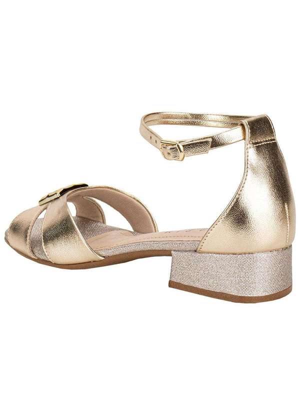 Ramarim - Sandália Feminina Salto Grosso Ramarim 2548209 Ouro 3