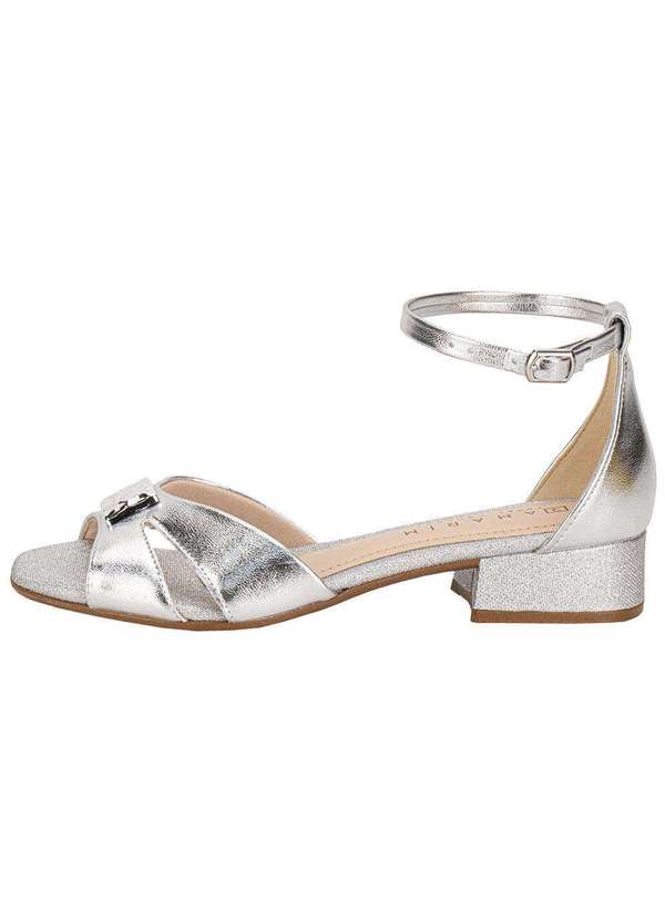 Ramarim - Sandália Feminina Salto Grosso Ramarim 2548209 Prata 2