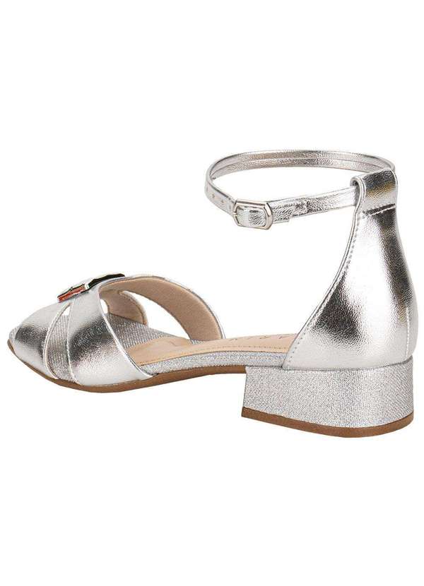 Ramarim - Sandália Feminina Salto Grosso Ramarim 2548209 Prata 3