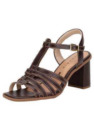 Sandália Feminina Salto Grosso Ramarim 2550205 - RAMARIM