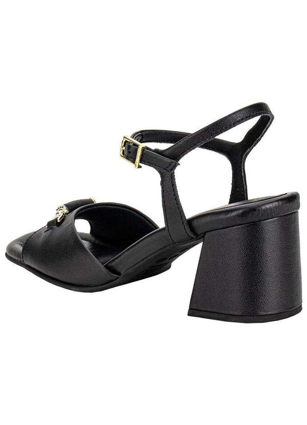 Usaflex - Sandália Feminina Salto Grosso Usaflex Ai16009 Preto 3