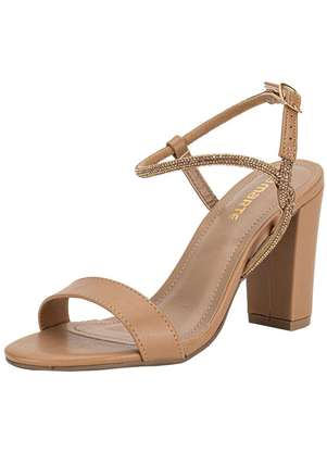 Sandália Feminina Salto Grosso Via Marte 142034 - VIA MARTE