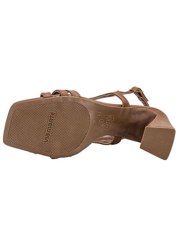 Via Marte - Sandália Feminina Salto Grosso Via Marte 150017 Chocolate 4