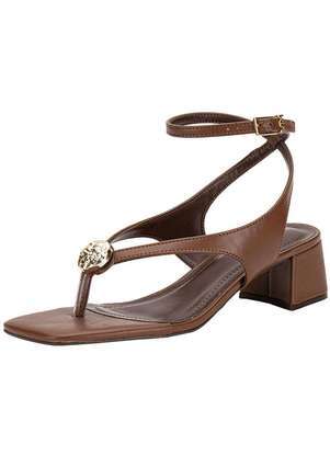 Sandália Feminina Salto Grosso Via Marte 199025 - VIA MARTE