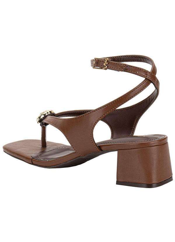 Via Marte - Sandália Feminina Salto Grosso Via Marte 199025 Chocolate 2