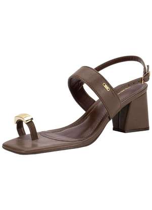 Sandália Feminina Salto Grosso Via Marte 264007 - VIA MARTE