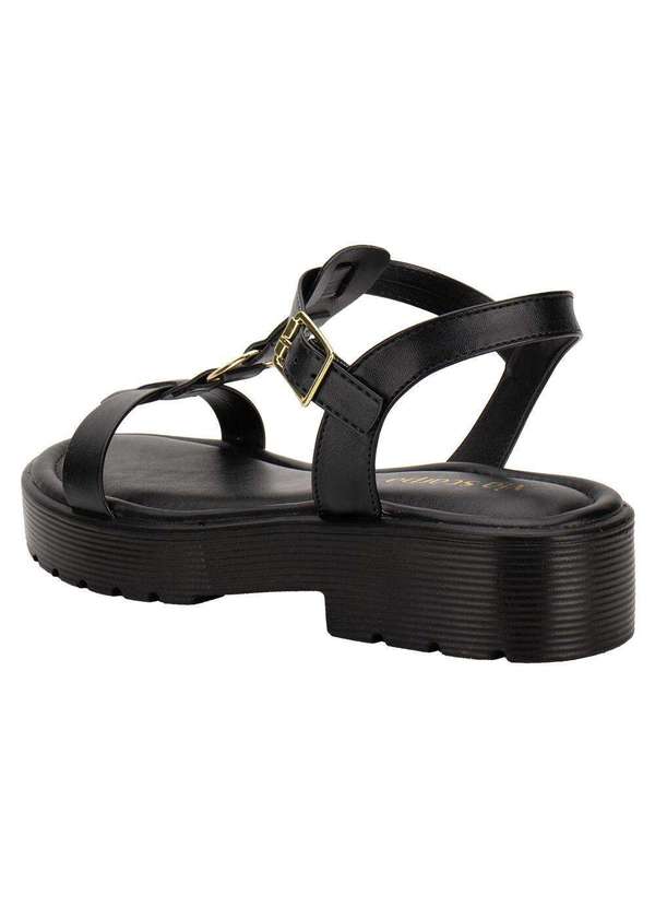 Via Scarpa - Sandália Feminina Salto Grosso Via Scarpa 177918865 Preto 4