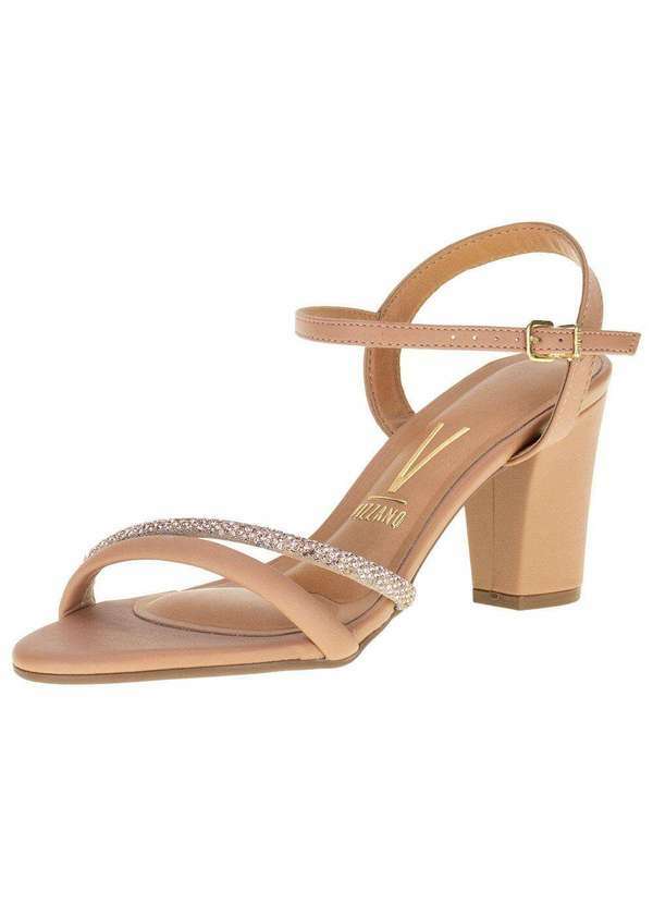 Vizzano - Sandália Feminina Salto Grosso Vizzano - 62621009 - Salmão