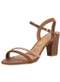 Vizzano - Sandália Feminina Salto Grosso Vizzano 62621034 Camel - variação: Camel
