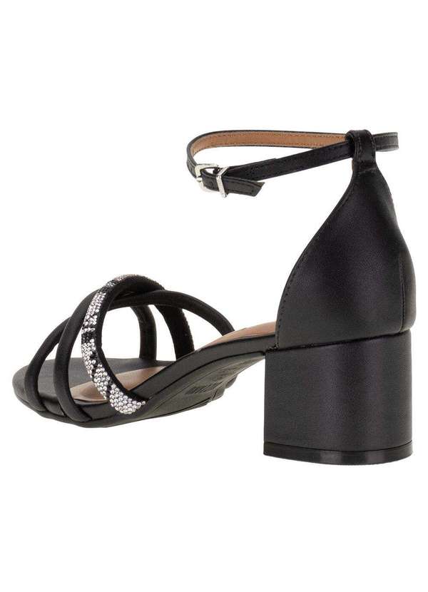 Vizzano - Sandália Feminina Salto Grosso Vizzano - 62911155 - Preto 3