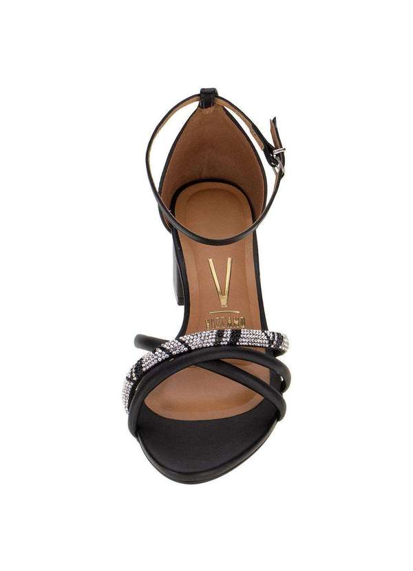 Vizzano - Sandália Feminina Salto Grosso Vizzano - 62911155 - Preto 5