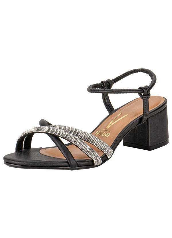 Sandália Feminina Salto Grosso Vizzano 62911174 Preto Clovis