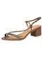Vizzano - Sandália Feminina Salto Grosso Vizzano 62911175 - Prata - variação: CAFÉ