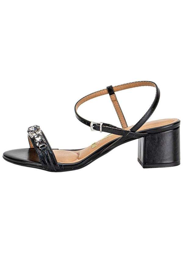 Vizzano - Sandália Feminina Salto Grosso Vizzano 62911716 Preto 2