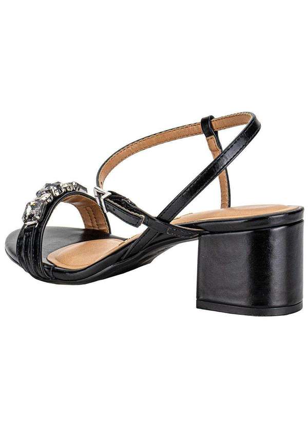 Vizzano - Sandália Feminina Salto Grosso Vizzano 62911716 Preto 3