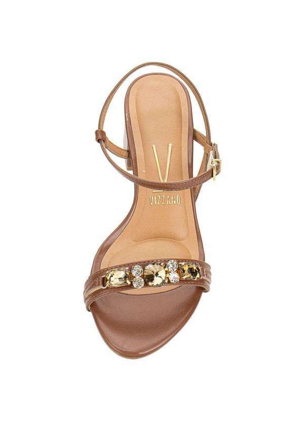 Vizzano - Sandália Feminina Salto Grosso Vizzano 62911716 Chocolate 5
