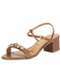 Vizzano - Sandália Feminina Salto Grosso Vizzano 62911716 Branco/Off - variação: Chocolate