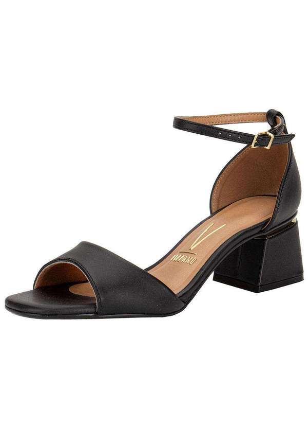 Vizzano - Sandália Feminina Salto Grosso Vizzano 6428143 - Preto 1