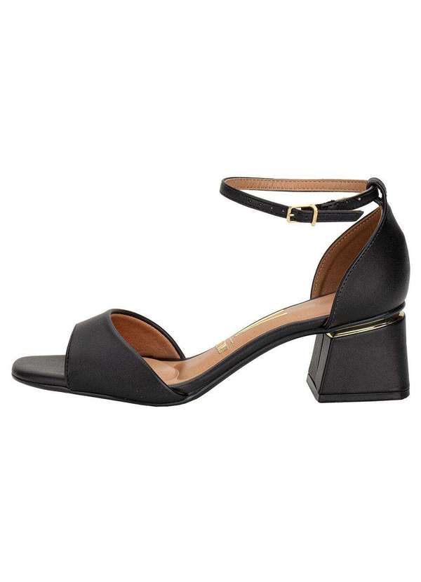 Vizzano - Sandália Feminina Salto Grosso Vizzano 6428143 - Preto 2