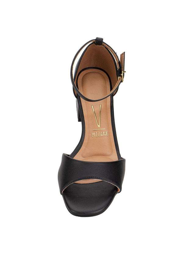 Vizzano - Sandália Feminina Salto Grosso Vizzano 6428143 - Preto 5