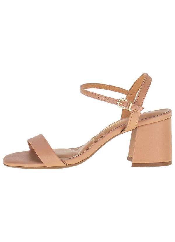 Vizzano - Sandália Feminina Salto Grosso Vizzano - 6436108 - Salmão 2