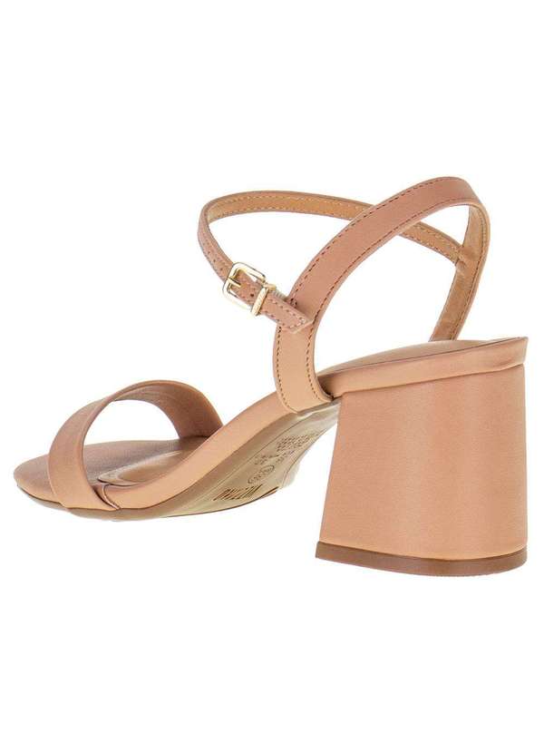 Vizzano - Sandália Feminina Salto Grosso Vizzano - 6436108 - Salmão 3