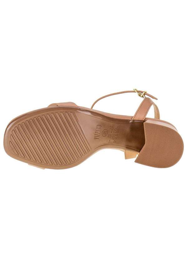 Vizzano - Sandália Feminina Salto Grosso Vizzano - 6436108 - Salmão 4