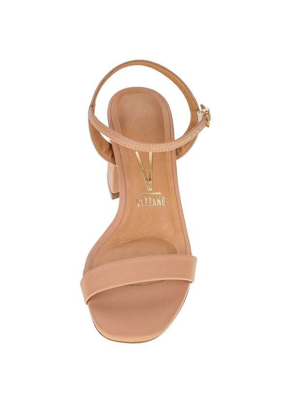 Vizzano - Sandália Feminina Salto Grosso Vizzano - 6436108 - Salmão 5