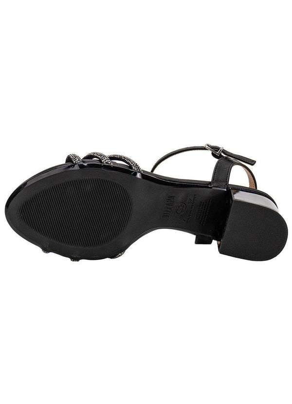 Vizzano - Sandália Feminina Salto Grosso Vizzano 6442112 Preto 4