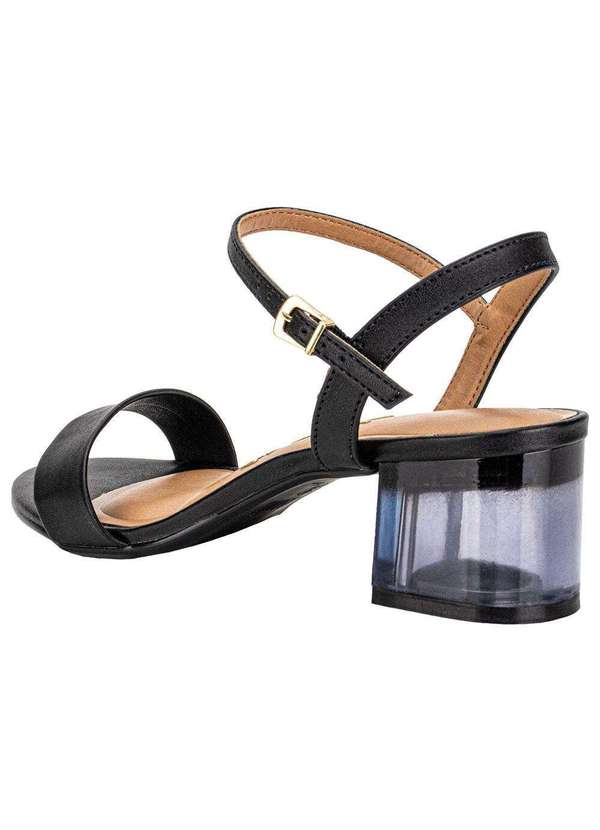 Vizzano - Sandália Feminina Salto Grosso Vizzano 6442200 Preto 3