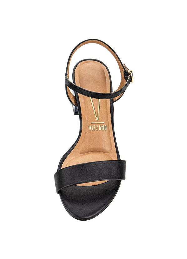 Vizzano - Sandália Feminina Salto Grosso Vizzano 6442200 Preto 5