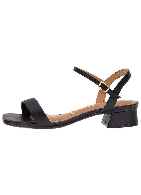 Vizzano - Sandália Feminina Salto Grosso Vizzano 6454111 Preto 2