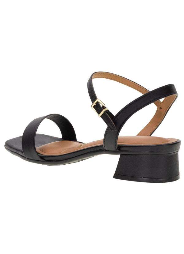 Vizzano - Sandália Feminina Salto Grosso Vizzano 6454111 Preto 3