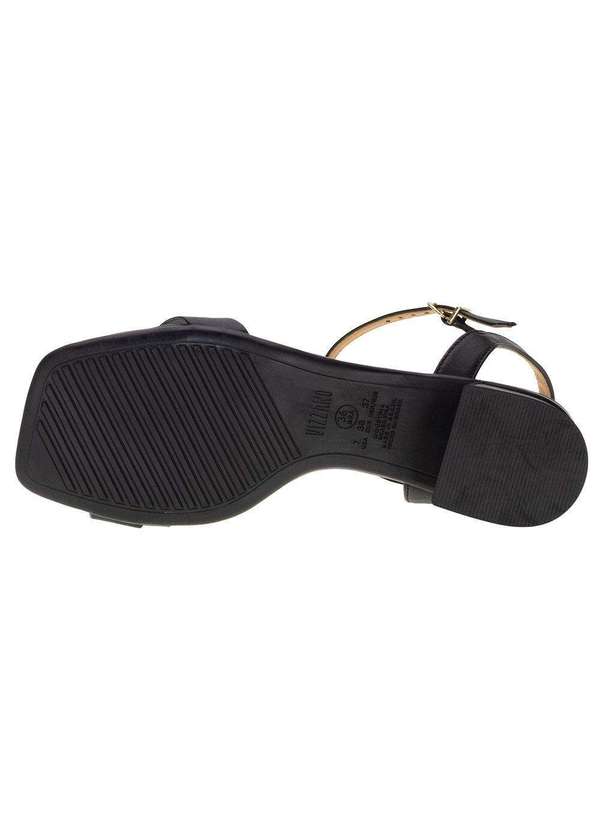Vizzano - Sandália Feminina Salto Grosso Vizzano 6454111 Preto 4