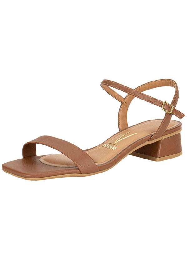 Vizzano - Sandália Feminina Salto Grosso Vizzano 6454111 Camel 1