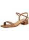 Vizzano - Sandália Feminina Salto Grosso Vizzano 6454111 Branco - variação: Camel