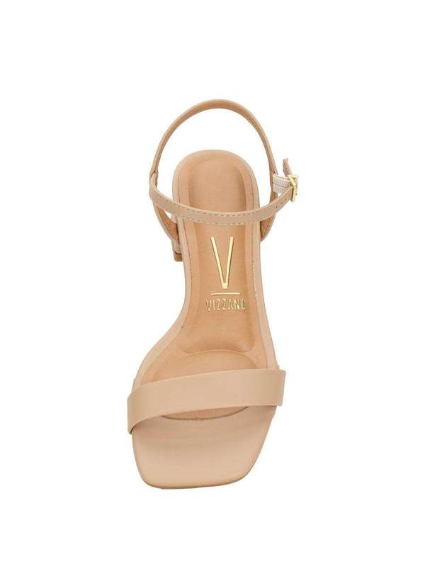 Vizzano - Sandália Feminina Salto Grosso Vizzano 6454111 Bege 5