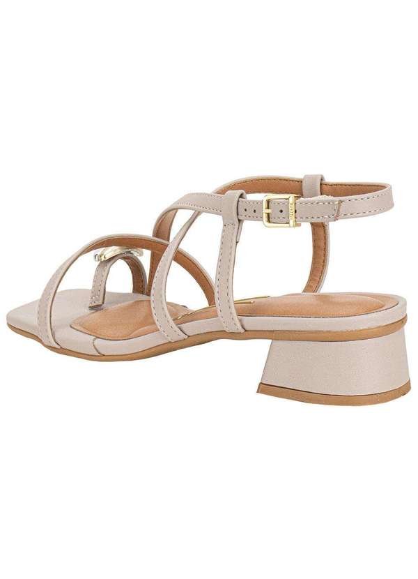 Vizzano - Sandália Feminina Salto Grosso Vizzano 6454123 - Cinza 3