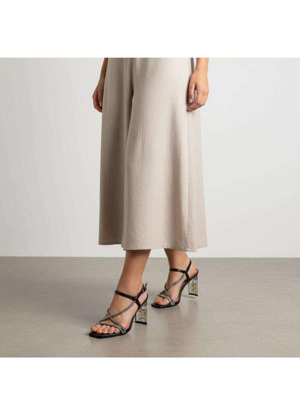 Vizzano - Sandália Feminina Salto Grosso Vizzano 6457214 Preto 2