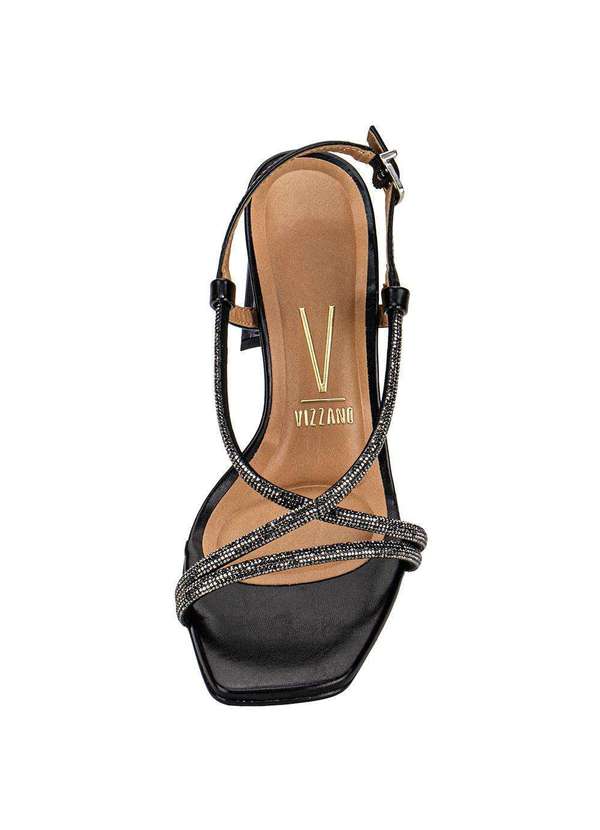 Vizzano - Sandália Feminina Salto Grosso Vizzano 6457214 Preto 5