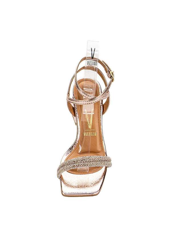 Vizzano - Sandália Feminina Salto Grosso Vizzano 6464419 - Bronze 5