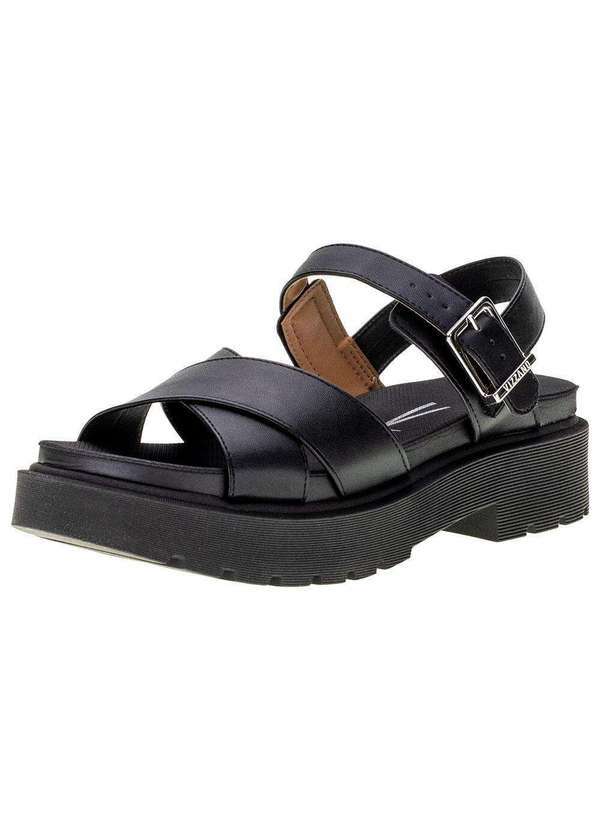 Vizzano - Sandália Feminina Salto Grosso Vizzano - 6499104 - Preto