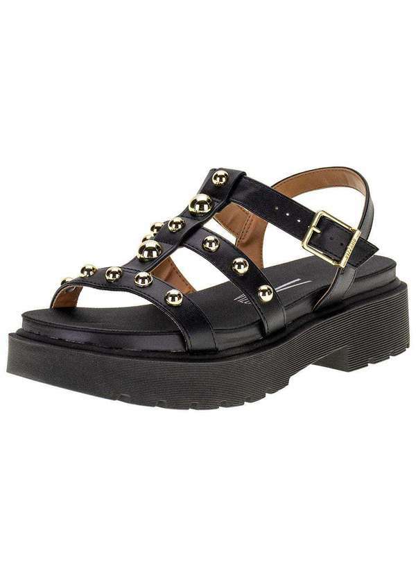 Vizzano - Sandália Feminina Salto Grosso Vizzano 6499110 - Preto