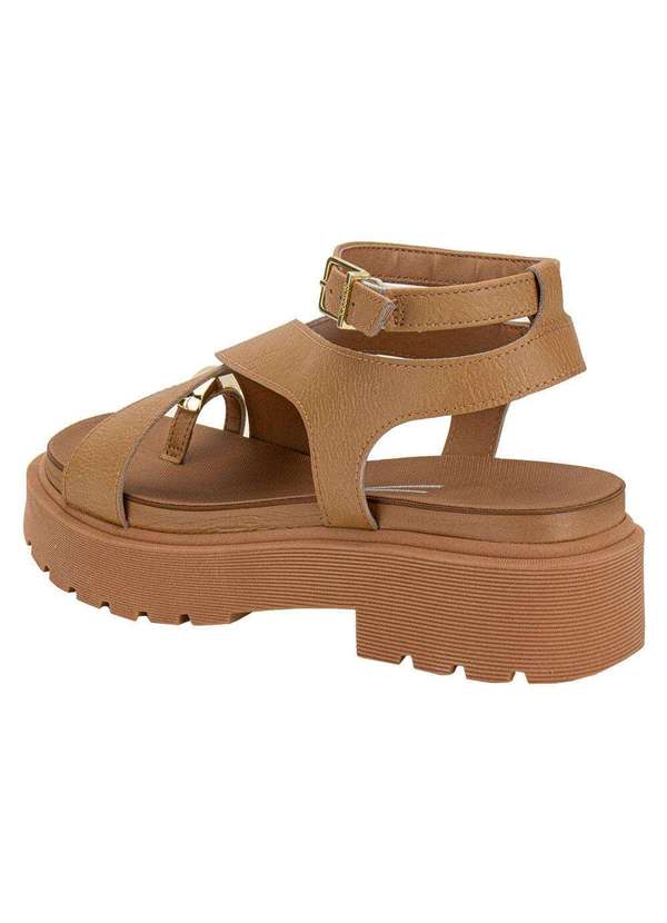 Vizzano - Sandália Feminina Salto Grosso Vizzano 6499122 - Camel 3