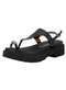 Vizzano - Sandália Feminina Salto Grosso Vizzano 6499135 Marfim - variação: Preto