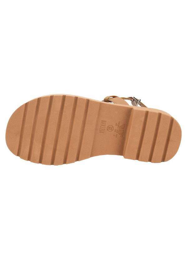 Vizzano - Sandália Feminina Salto Grosso Vizzano 6499135 Camel 4
