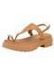 Vizzano - Sandália Feminina Salto Grosso Vizzano 6499135 Marfim - variação: Camel