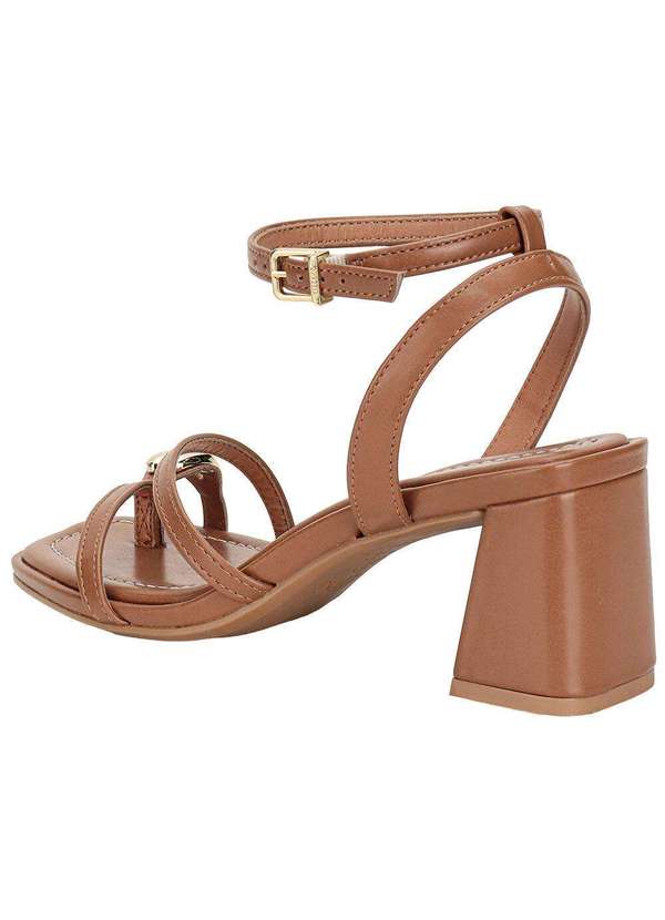 Vizzano - Sandália Feminina Salto Grosso Vizzano 6530105 - Camel 3