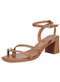Vizzano - Sandália Feminina Salto Grosso Vizzano 6530105 - Preto - variação: - Camel