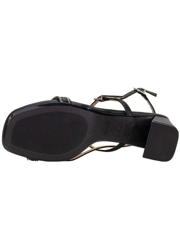 Vizzano - Sandália Feminina Salto Grosso Vizzano 6530108 - Preto 4